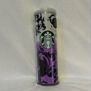 Starbucks Halloween Glow In The Dark Purple Ombre Tumbler NEW Spider Web